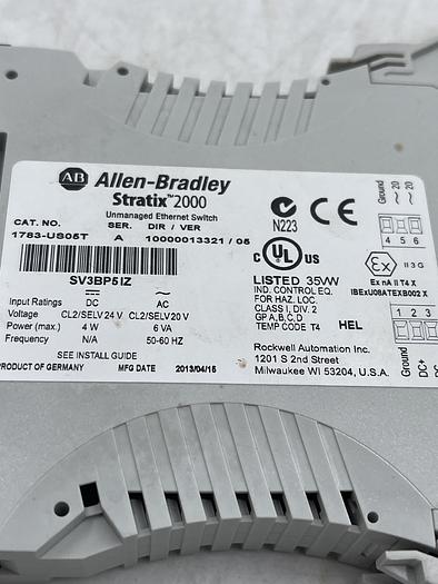 Used Allen-Bradley 1783-US05T Ser A 