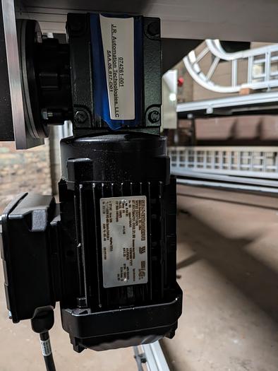 conveyor, aluminum frame 25' long 15" wide