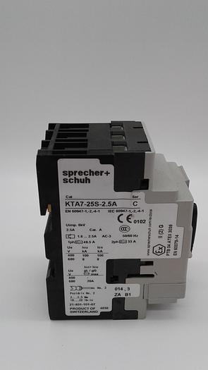 Used Sprecher+Schuh KTA7-25S-2.5A C