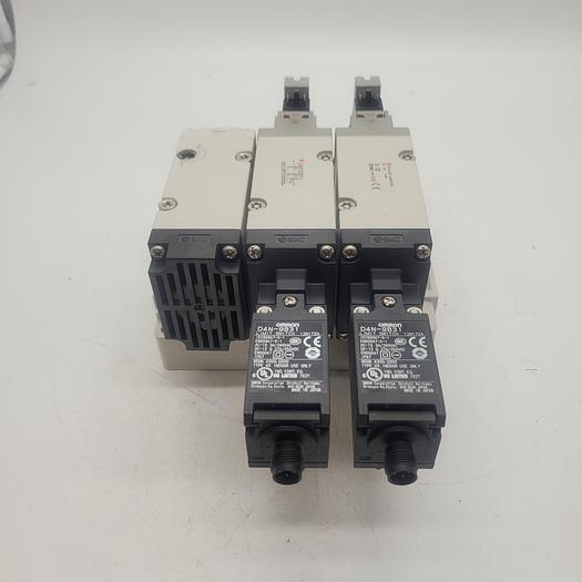 Used SMC VP744-5D21-04N-M-Z555 & Omron D4N-9B31 Switch