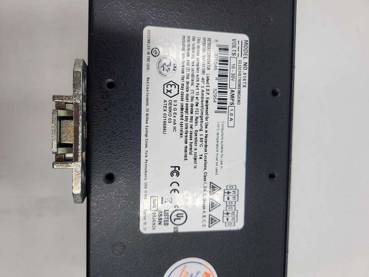 Used N-TRON 516TX INDUSTRIAL ETHERNET SWITCH 16-PORT