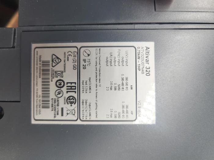 Used Schneider Electric Altivar 320 ATV320U07N4B
