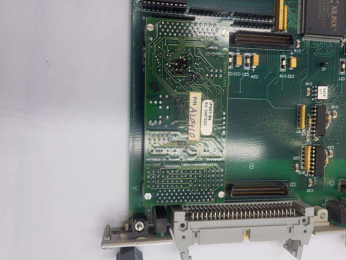 Used Xycom Acromag AVME9660 - P/N: A20410 circuit board serial card - OFF a Triangle bagger model: B55PRC/A918F2RN
