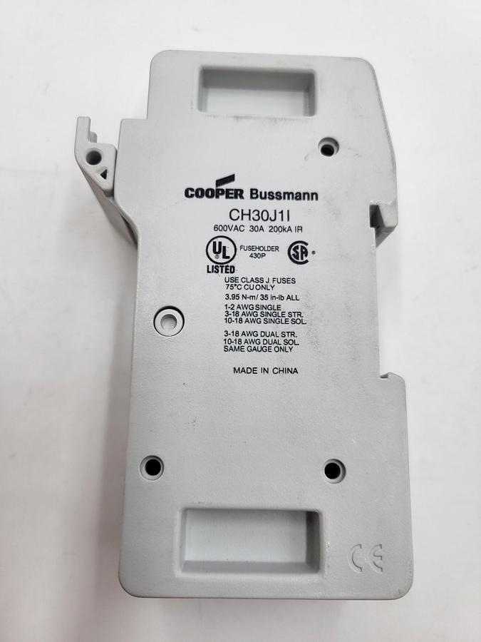 Bussman CH30J1l FUSE HOLDER W/ INDICATOR CLASS J 30A 600V