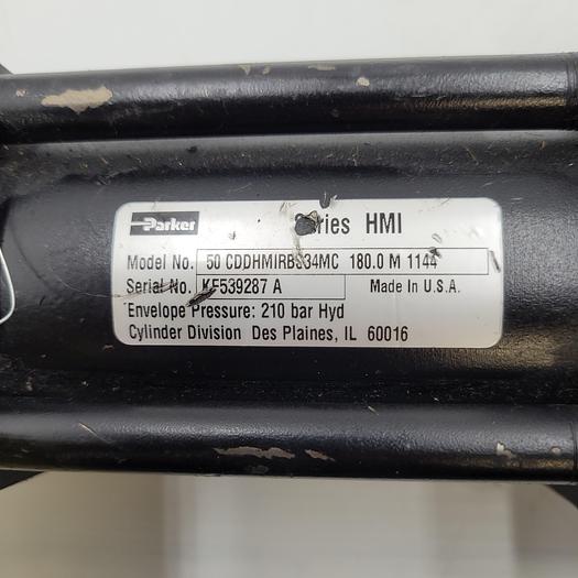 Used Parker pneumatic cylinder 50 CDDHMIRBS34MC