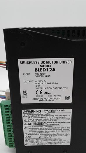 Used BRUSHLESS DC MOTOR DRIVER MODEL BLED 12A