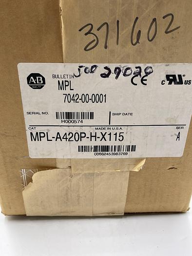 Allen-Bradley MPL-A420P-H-X115 Ser A 