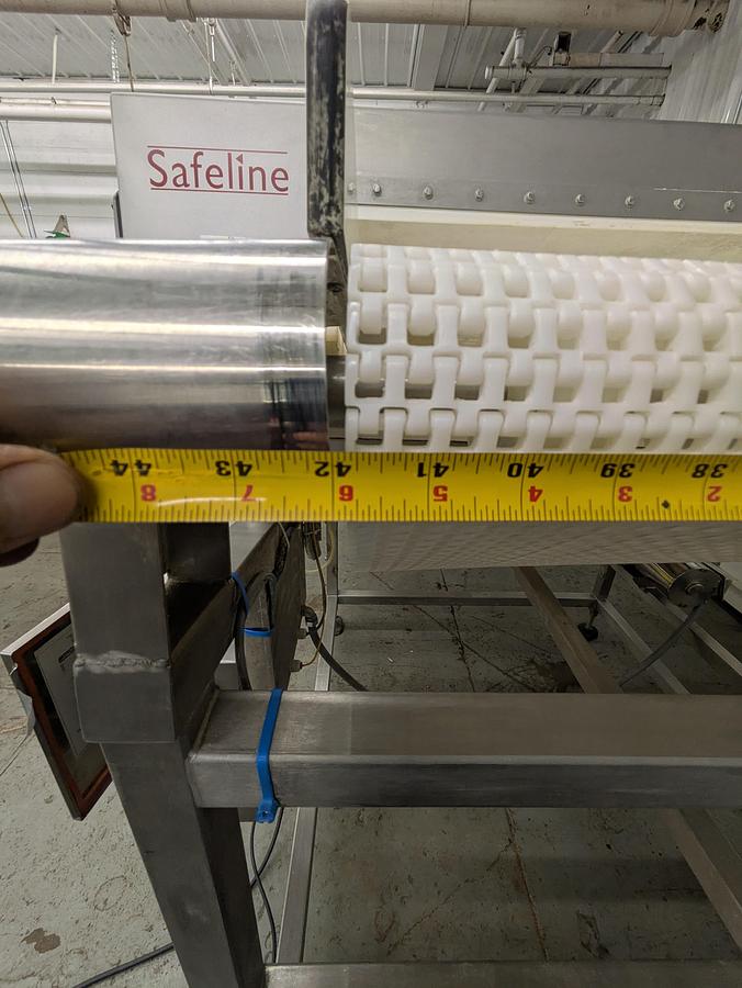Used Safeline metal detector, stainless steel frame 