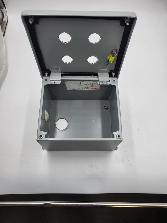 Used Hoffman E4SPBXM sealed enclosure 6" x 7" x 4-3/4"