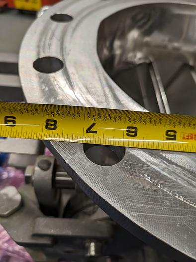 Used coperion 10" metering valve, stainless steel, sew drive