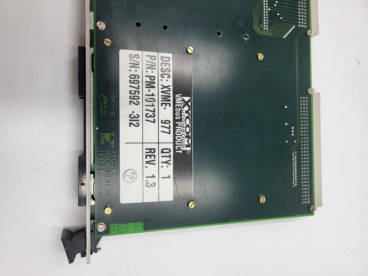 Used Xycom Schneider Electric XVME-977 P/N: PM-101737 / A31375 - OFF a Triangle bagger model: B55PRC/A918F2RN