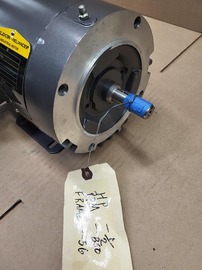 BALDOR .5 HP Motor 35B011N043G1 / Cat: M3160 / frame: 56 - 850 RPM - 230 /460 - 3 ph No box