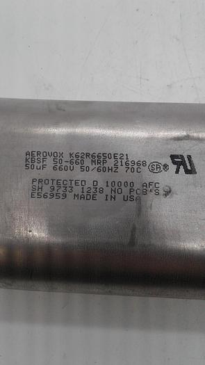 Used Aerovox K62R6650E21 Motor Run Capacitor