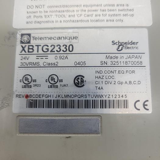 Used Telemecanique Magelis XBTG2330 Screen