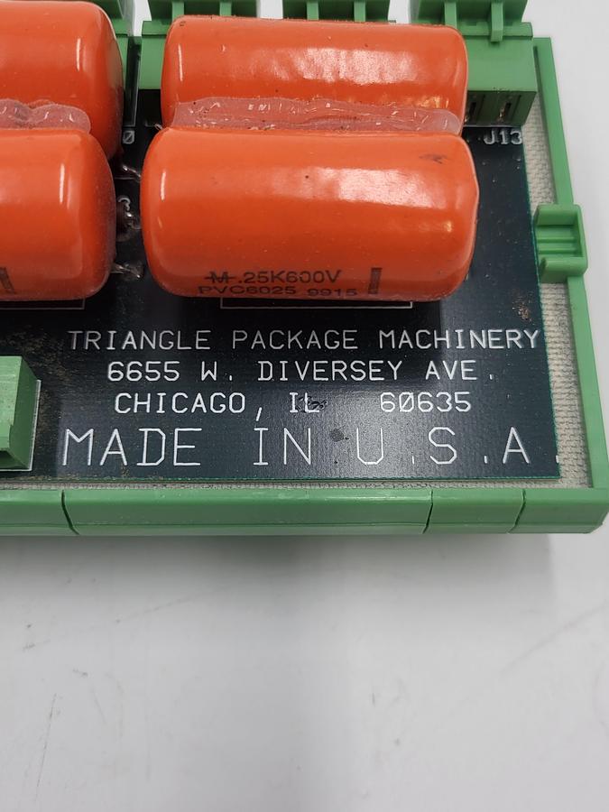Used Triangle Package Machinery 90WB6028AJ industrial electronic component 10 sup rail mnt
