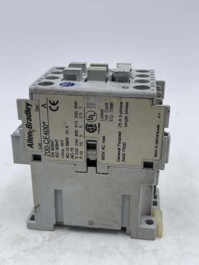 Used Allen-Bradley 700-CF400* Ser A 120V