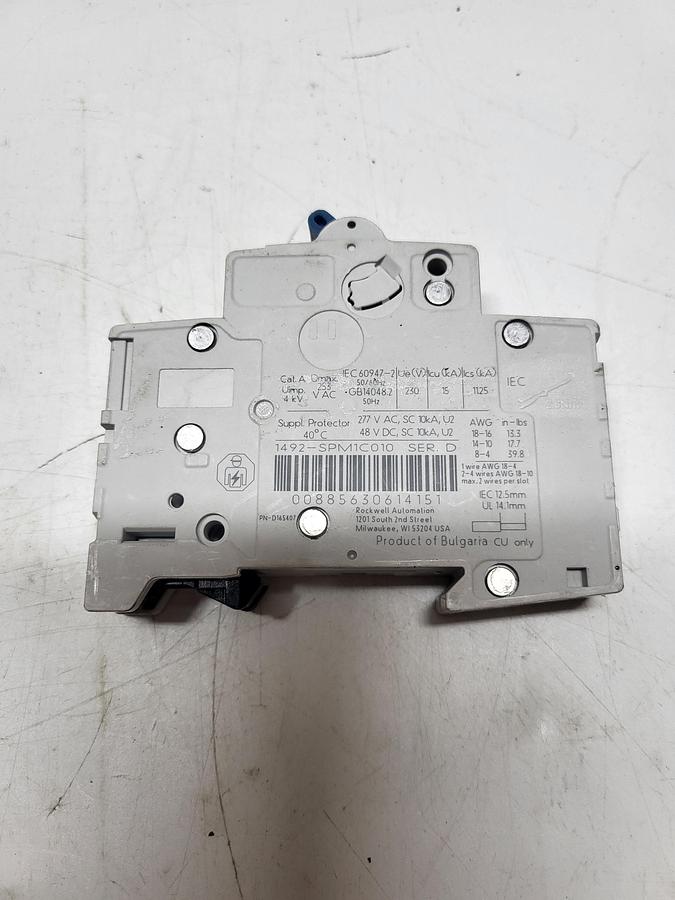 Used Allen-Bradley 1492-SPM1C010 Ser.D