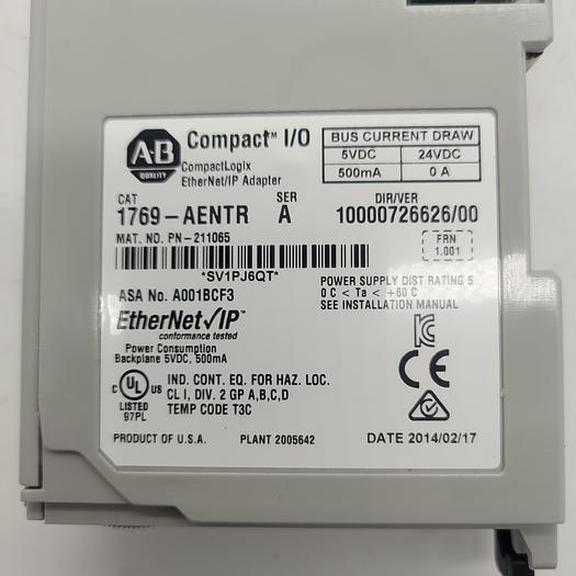 Used Allen-Bradley Compact I/O 1769-AENTR Ser.A