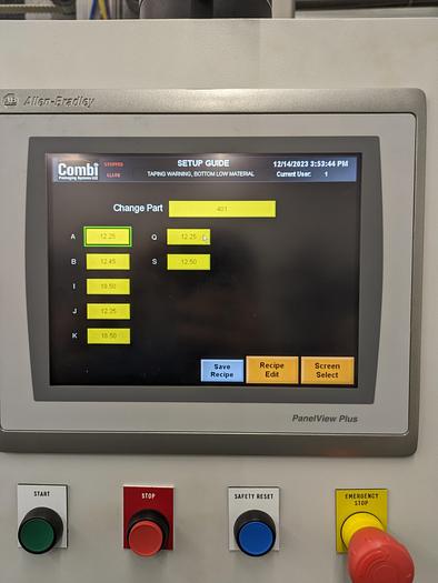 Used Combi Alphapack Case Packer and sealer (Never used) New 2019