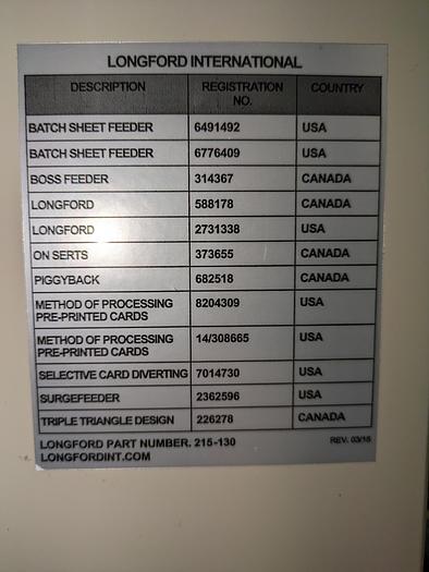 Used longford feeders model C700W12-310SM