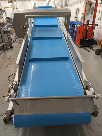 Used safeline metal detector, conveyor, intralox