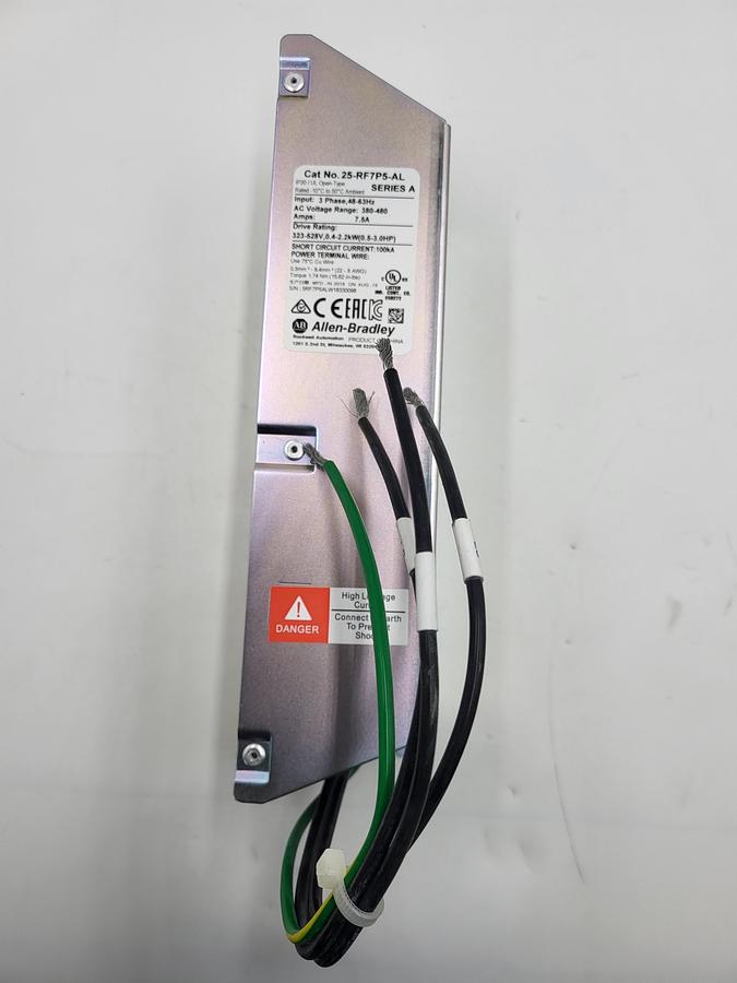 Used Allen Bradley 25-RF7P5-AL (SER A) PowerFlex 520 7.5A 480V EMC Filter Kit