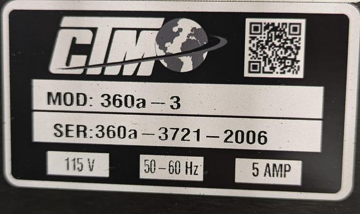 Used CTM 360a labeler