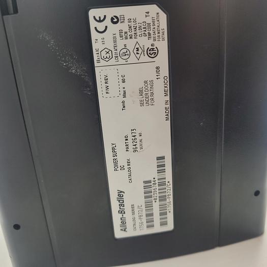 Used Allen-Bradley DC Power Supply 1756-PB72/C 13 Card Slot