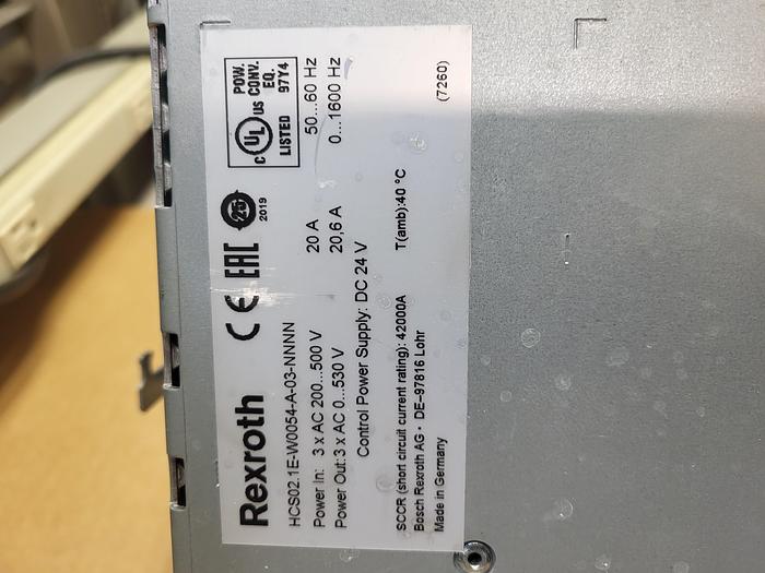 Used Rexroth HCS02.1E-W0054-A-03-NNNN