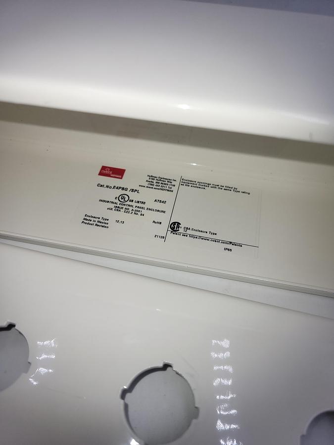 Used NVENT E4PBG enclosure