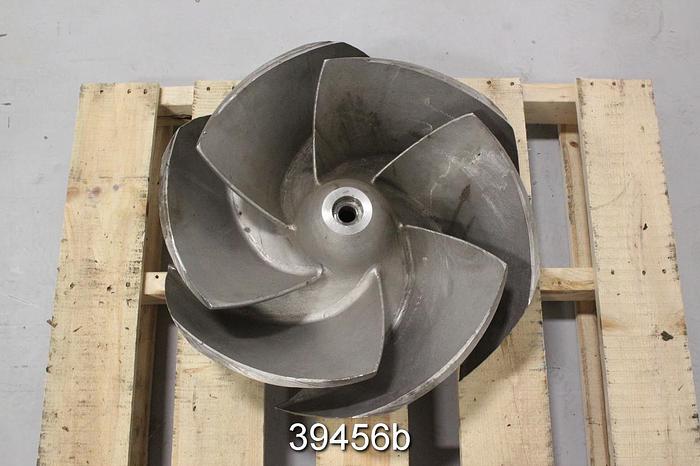 Used Goulds 3175 18x18x22 Pump Impeller, 6-Vane, 22" Diameter #39456