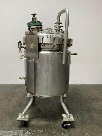 Used Paul Mueller 430 Liter 45 PSI Stainless Steel 75 PSI Jacketed Reactor w/ Mixer