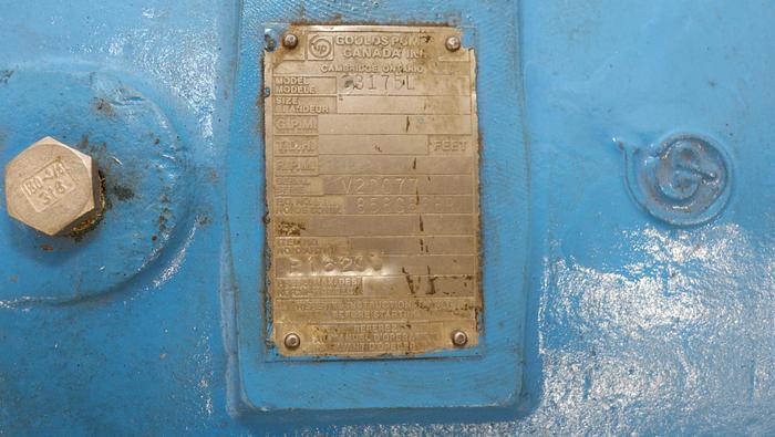 Unused Goulds 3175 L Pump Power End with Impeller and Stuffing Box #44582
