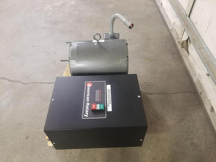 Used American Rotary AR-10 General Purpose Rotary Phase Converter, Starts 10HP largest motor, 20HP combined