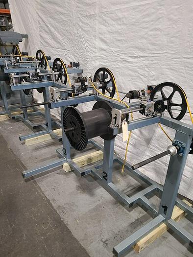 Used OK Coil Filament Feed Machine Model OK15 Triple Line Motorized Fiber Optic