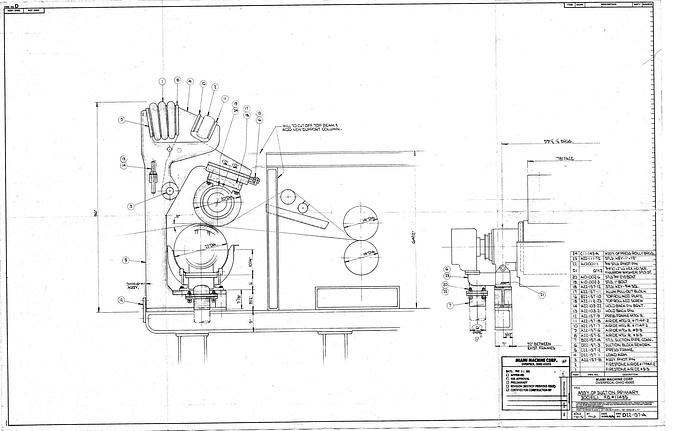 Used 8-Cylinder Board Machine, (8) 48" X 76-1/2" Wide Cylinders, (2) Extractors, Lg Suction Press, (3) Plain Presses.  Dryer Section With 88 Dryers, 36" Diameter.  Horne Horizontal Reel. #19984