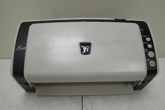 Used Fujitsu Model fi-6130 Document Scanner w/ Stacker Output Tray