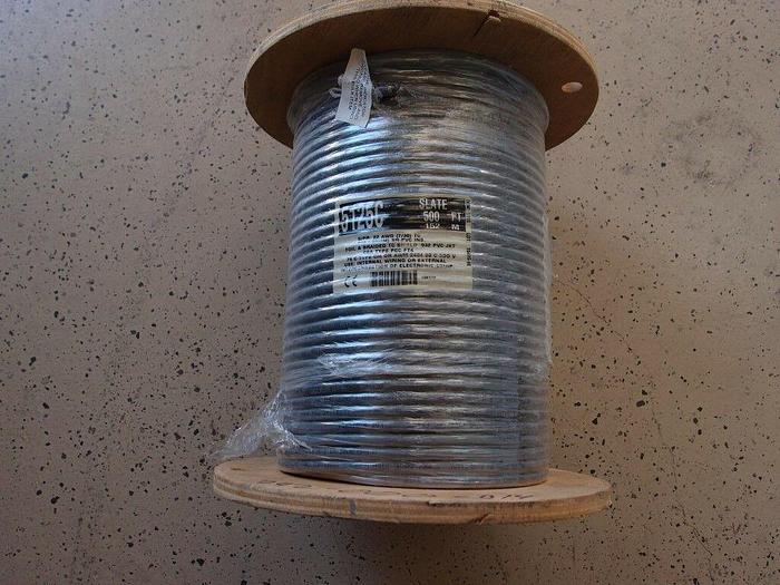 Alpha Slate 5125c Foil Shield .032 PVC JKT. cable wire 500 ft. (1695)
