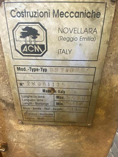 Used 2000 Griggio SNAC 740 RS3 Bandsaw with Feeder