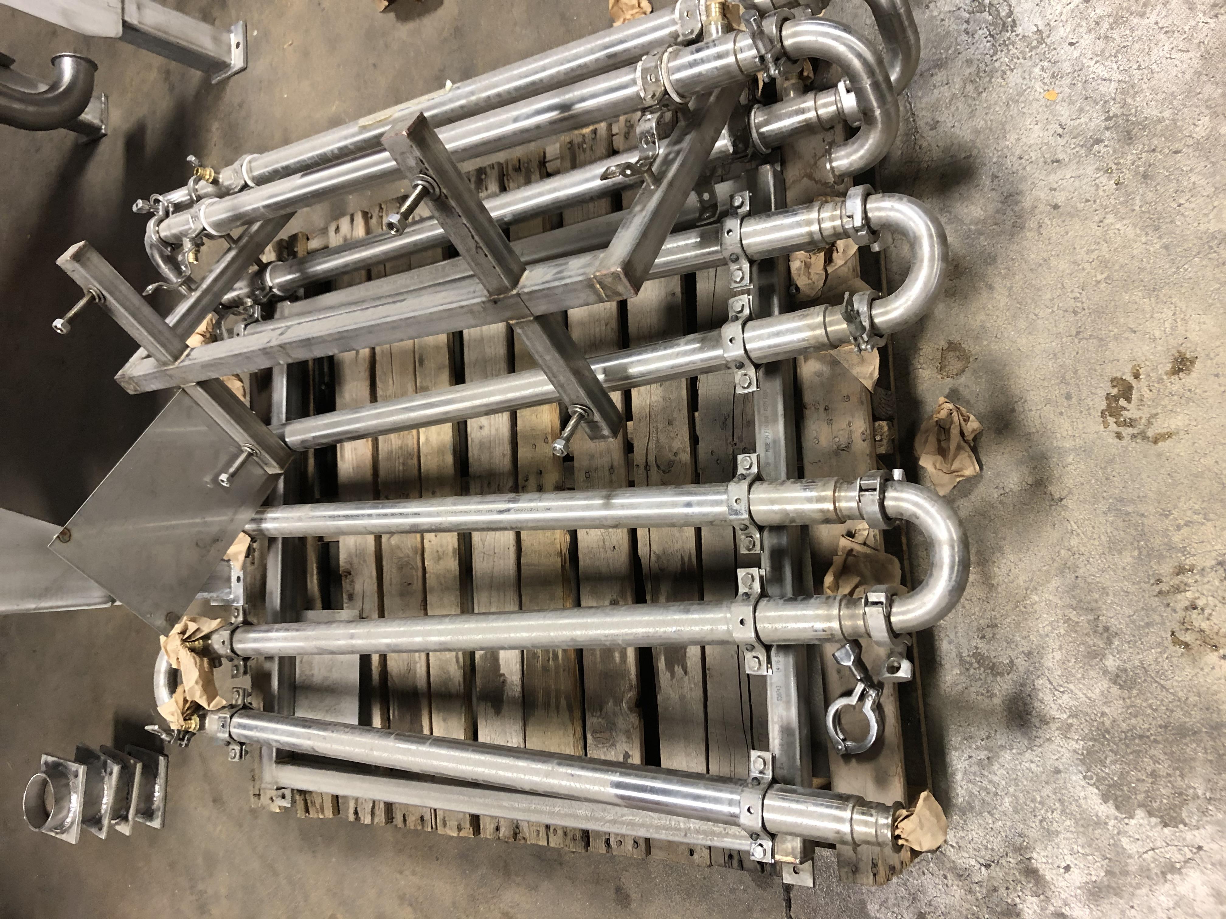 Refurbished 2 SQ FT DOUBLE TUBE HEAT EXCHANGER