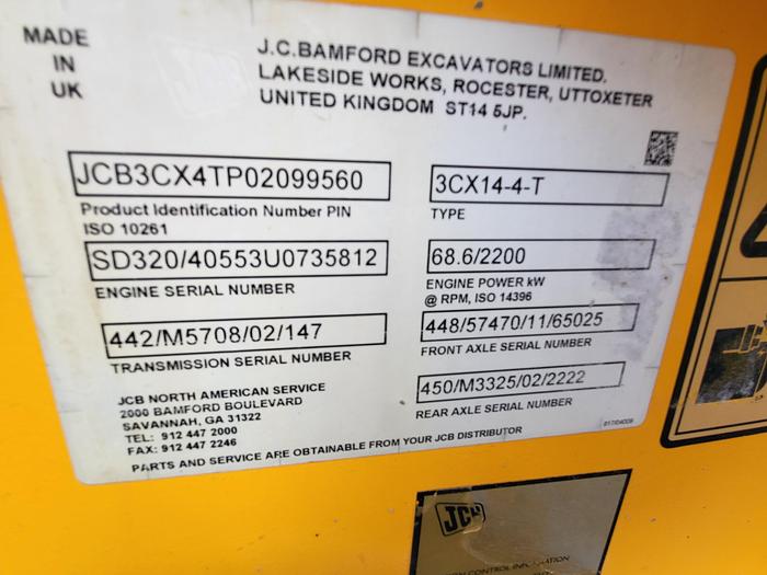 Used 2012 JCB 3CX-14