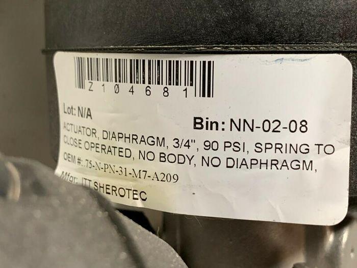 Used 3 ITT Pure-Flo Sherotec Stainless Steel Valves w/ Position Monitor 3/4" Sanitary