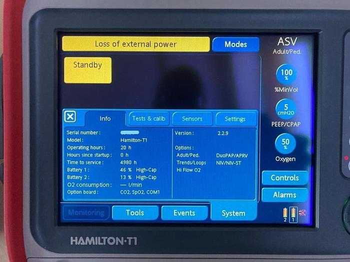 NEU !!! BEATMUNGSGERÄT HAMILTON LÖWENSTEIN T1