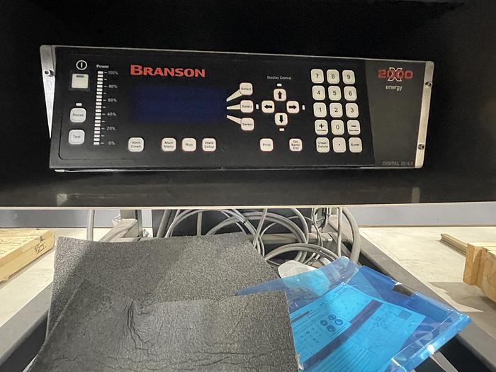 Used Branson S40 Rotary 2000X Ultrasonic Welder System 20:4.0 4000W New 2020 with 6 Position Camco Indexer