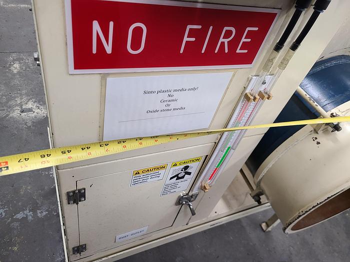 Used Sintobrator High Speed Disc Dry Finishing Machine Polish Deburr Metal Fast Watch Video!