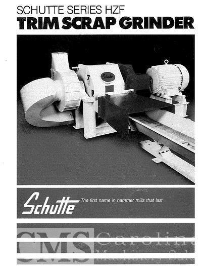 Used Schutte Buffalo Model 40 HZF Hammermill