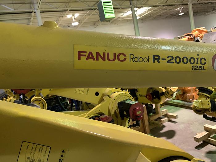 Used FANUC R2000iC/125L 6 AXIS CNC ROBOT WITH R30iB CONTROLLER, IR VISION, 125KG X 3,100 MM H REACH