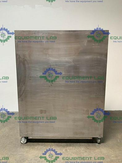 Used Mobile Stainless Steel Storage Cabinet on Casters 60" x 18" x 80"