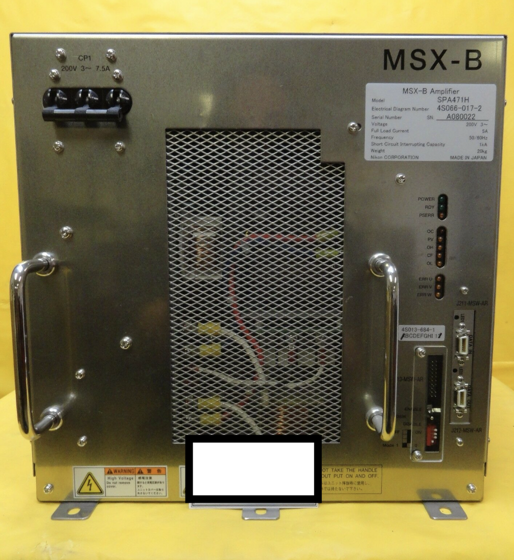 Used Nikon 4S066-017-2 MSX-B Amplifier SPA471H NSR System Used Working