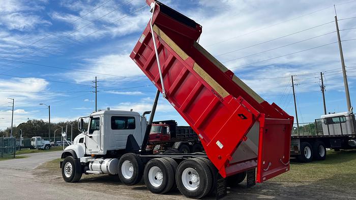 Used 2004 Mack Granite CV713 Tri-Axle Dump Truck